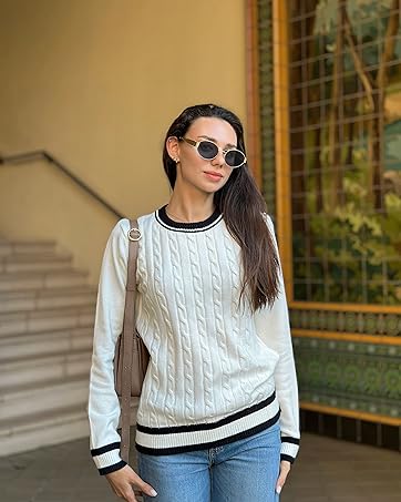 color block sweater for women