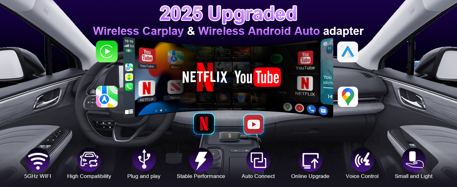 Wireless Carplay and Android Auto Dongle