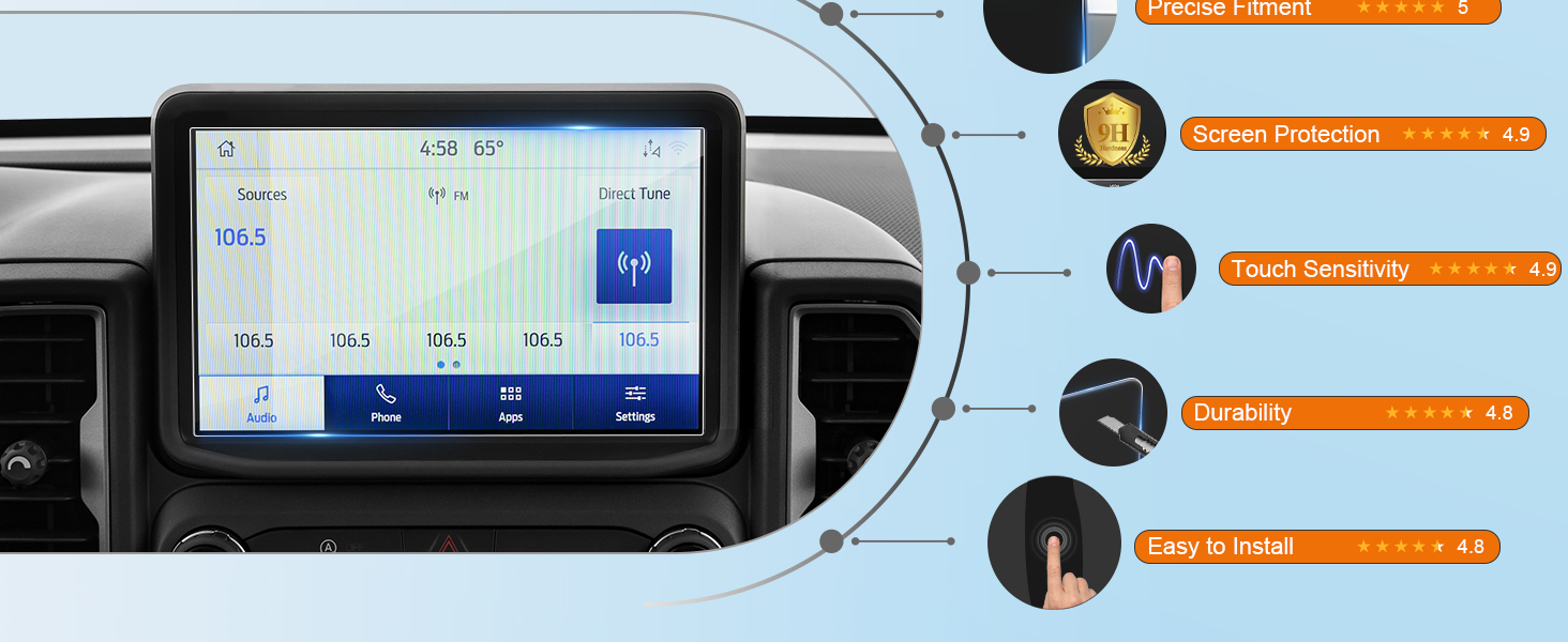 2024 Ford Bronco Sport Screen Protector