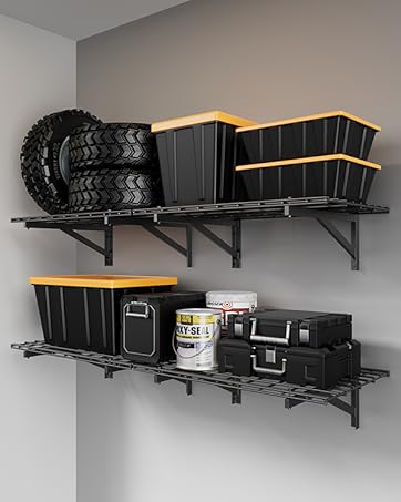 garage wall shelving