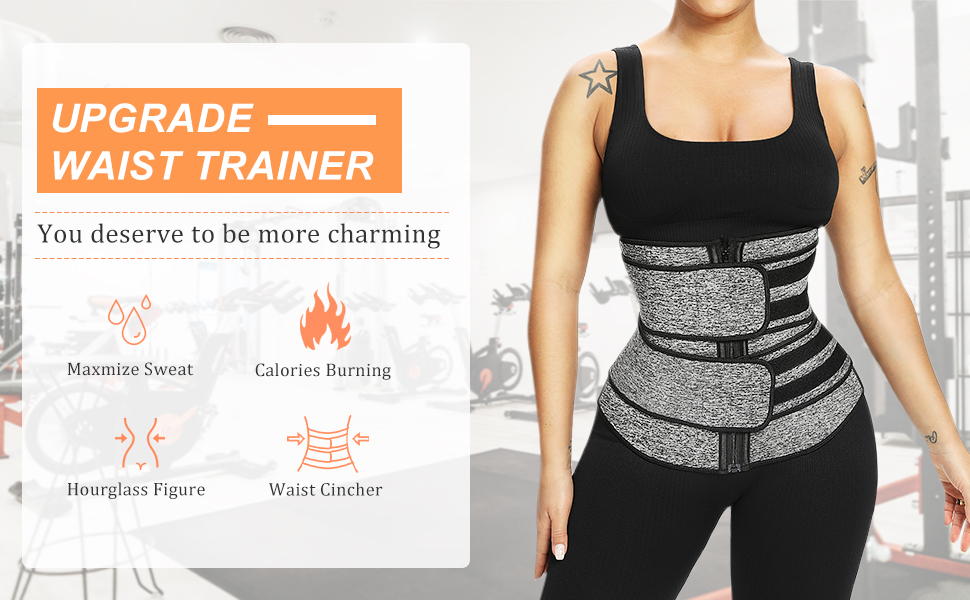 Barifall Sweat Waist Trainer for Women Corset Cincher Belt Slimming