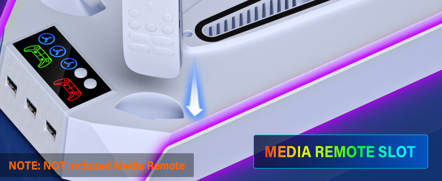 ps5 slim docking station with cooling fan
