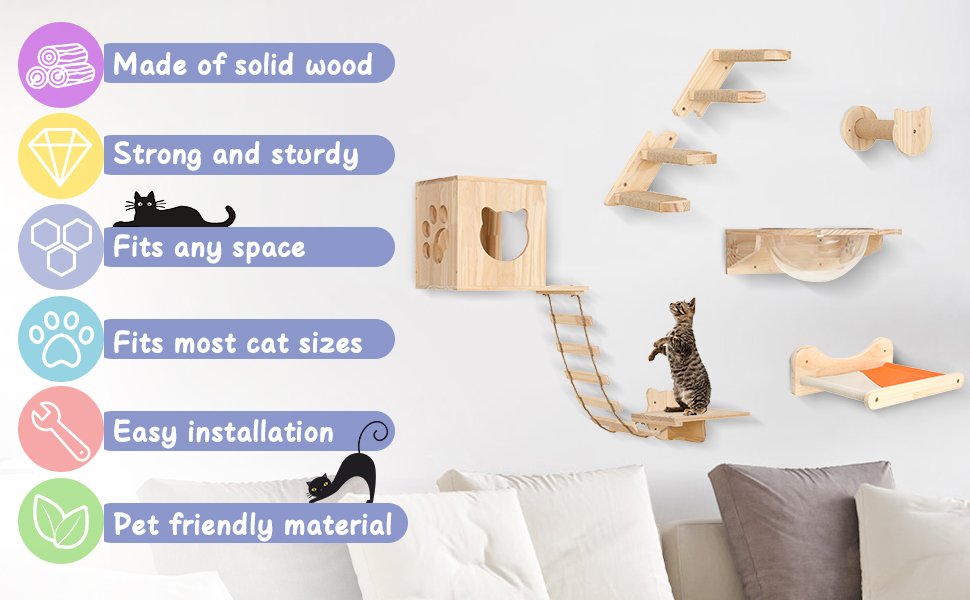 Cat wall Furniture,Cat Wall Shelves,Cat Shelves and