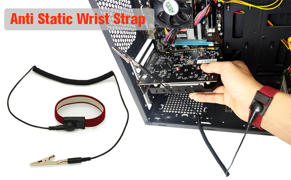 Anti Static Wrist Strap, ESD Anti Shock Wristband Bracelet to Grounding