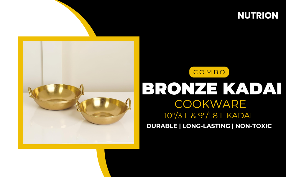 SPN-E2FA Bronze Kadai Cookware Combo