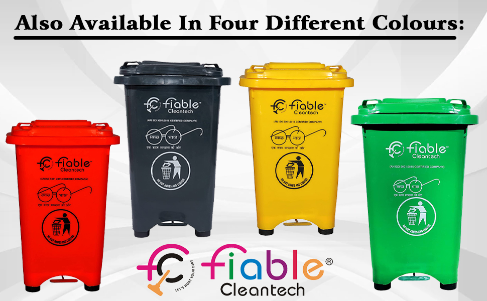 Fiable Cleantech Center Pedal Operated 50 Liter Dustbin ,Pedal Dustbin, SPN-MX9E8