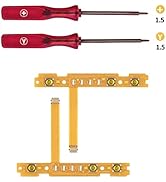 Mcbazel Sync Button Flex Cable Tri-Wing Screwdriver Set for N-Switch/Switch OLED Joy-Con SL/SR Re...