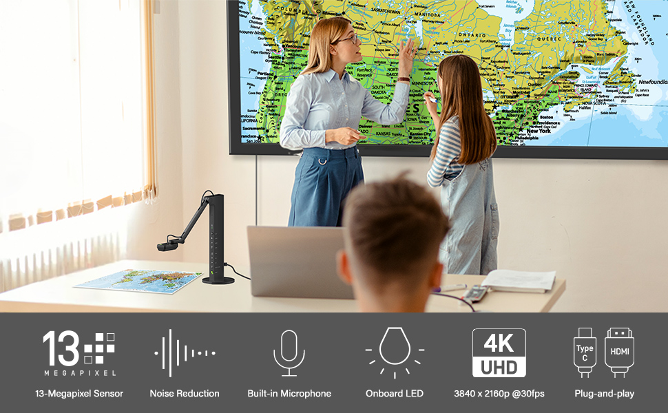The New 13MP Ultra-High-Resolution Document Camera for an Enhanced Teaching Experience