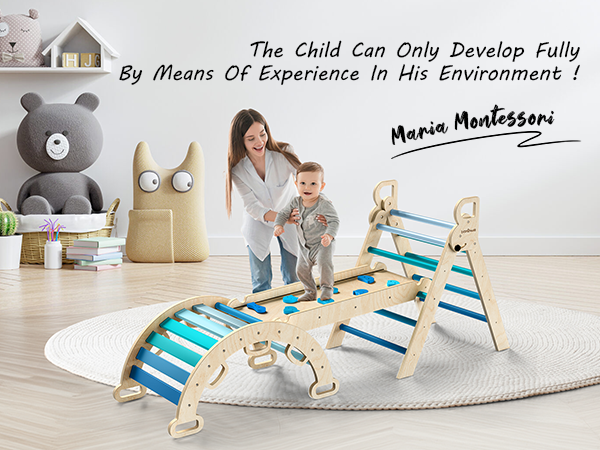 Pinky⭐︎　チェスト Amazon.com: BlueWood Pikler Triangle Set 7in1 Foldable Baby