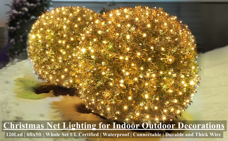 Christmas Lights Outdoor Christmas decorations Led net lights outdoor mesh lights