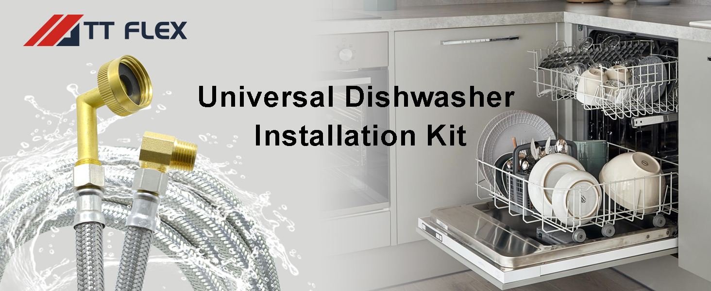 TT FLEX Universal Dishwasher Installation Kit,4 Ft