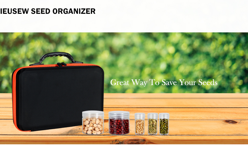IEUSEW Seed Storage Organizer, Sturdy Seed Organizer