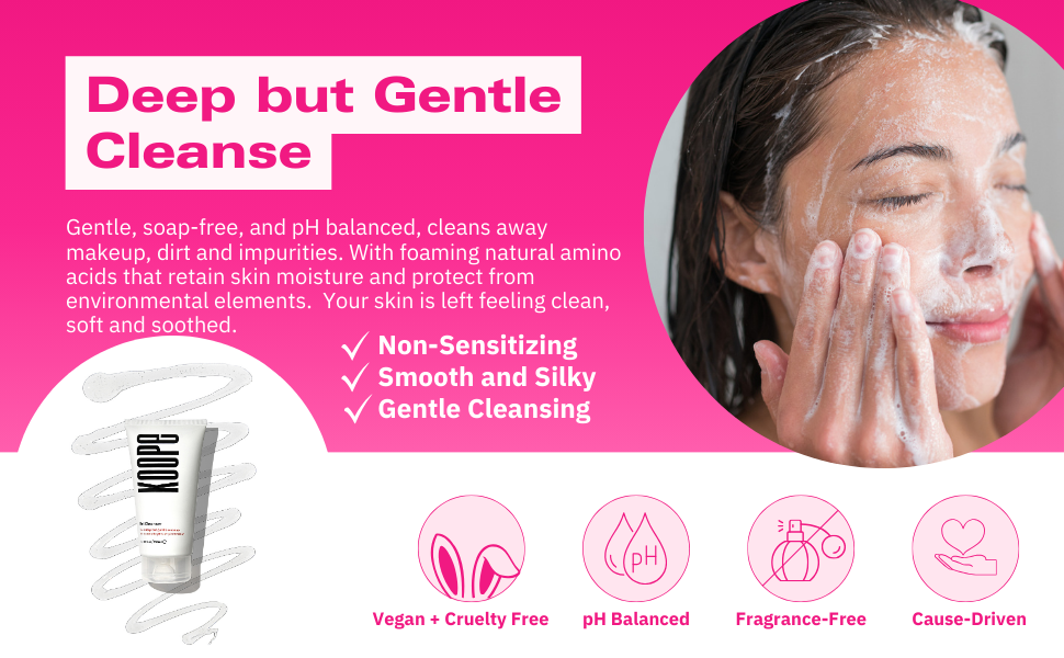 gel cleanser moisturizing soothing anti inflammatory vegan cruelty free soap free fragrance free