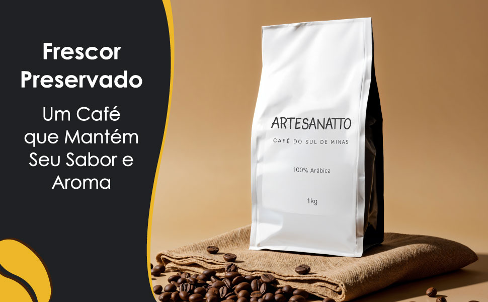 Café Gourmet Grãos 100% Arábica 1kg Torra Média Acentuada – Cultivo de Altitude no Sul de Minas Guaxupé