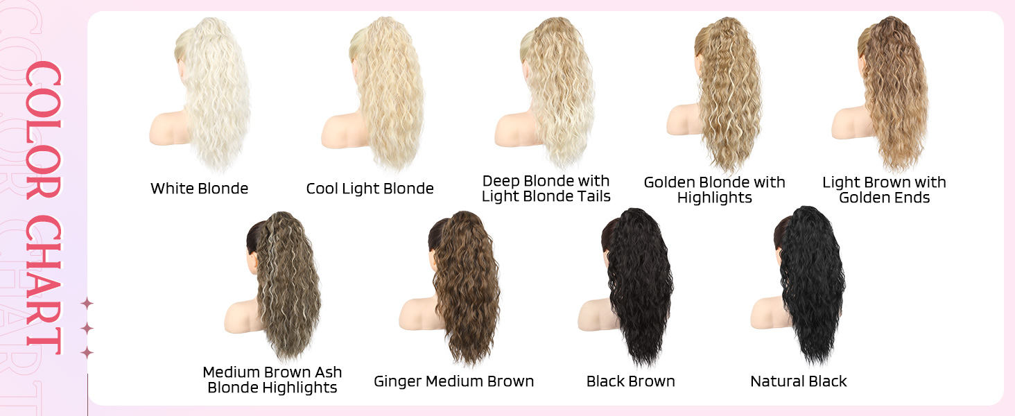 HOOJIH Clip in Ponytail Hair Extension