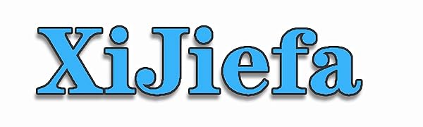 en color azul claro con efecto 3D y contorno negro, que muestra «XijieFa» en fuente decorativa.