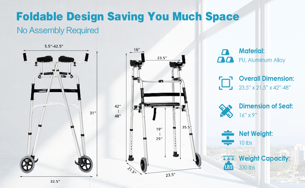 Foldable Design Saving You Much Space