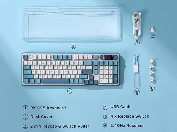 Amazon | RK ROYAL KLUDGE S98 メカニカルキーボード、スマート