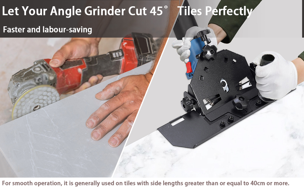 ADWOLT Slider 45° Tile Cutter for Angle Grinder 115/125mm,Accessory for