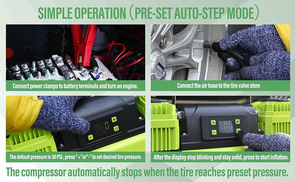 SIMPLE OPERATION（PRE-SET AUTO-STEP MODE）