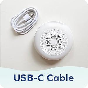 portable sound machine, sound machine, noise machine, night light, light, color changing light, baby