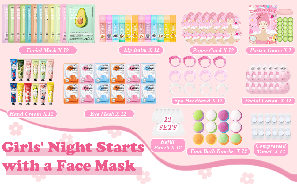 girls spa kit night essentials