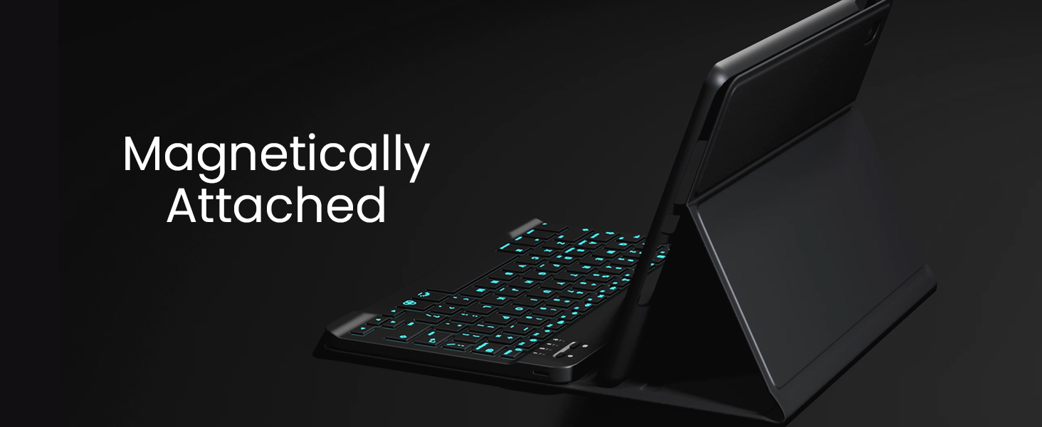 EVEO iPad Case with Keyboard 10.2'' iPad 9th Generation