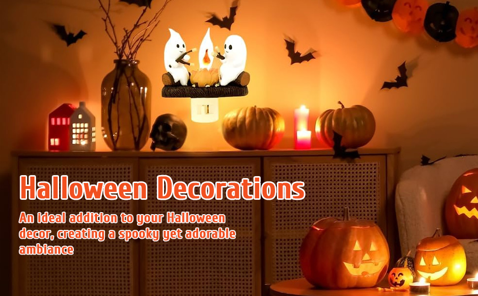 Ghost Campfire Flickering Night Light