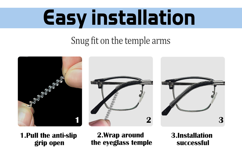 Fizzest Anti Slip For Glasses，Elastic Comfort Silicone Non