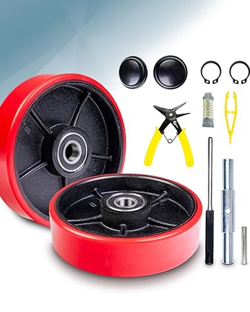 Amazon.com: Pallet Jack/Truck FULL SET RED with Axles