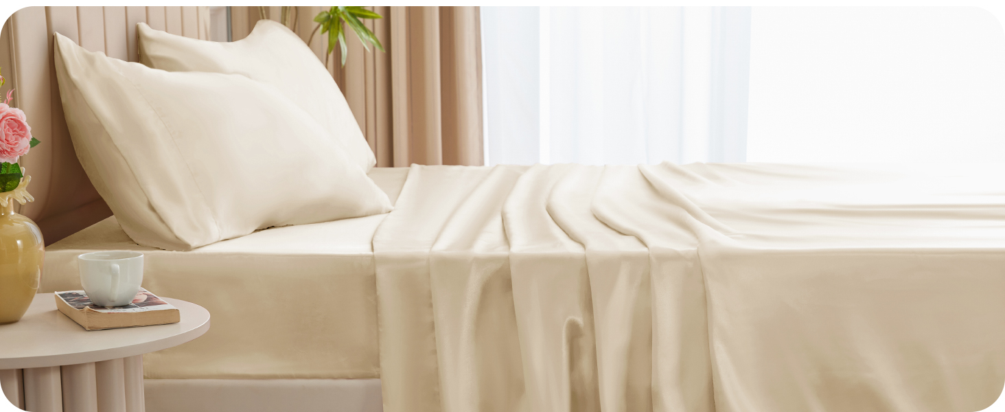 CozyLux satin sheets