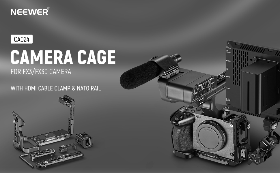 Amazon.com : NEEWER FX3 FX30 Cage and XLR Handle Extension