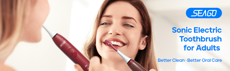 Sonic electric toothbrush for adults
