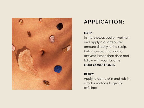 Gentle exfoliation buffs away dirt, product, and dead skin to make way for smooth, clean skin