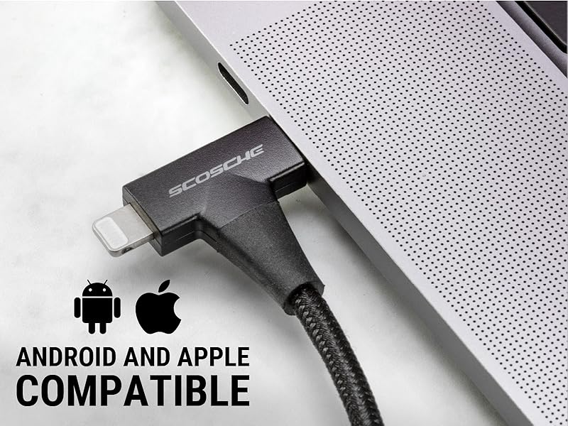 male usbc-c combo rapid heavy duty durable mfi right angle short chargers android connectors i phone