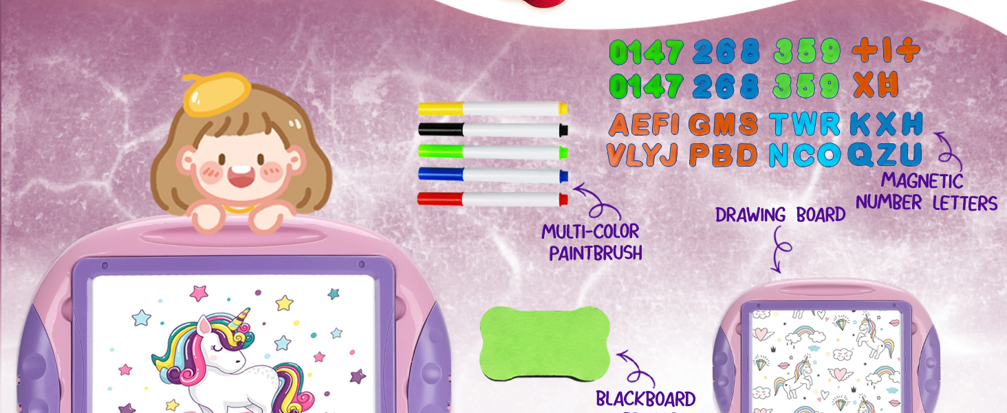 Toys for 1-3 Year Old Boys, Toddler Boy Toys with Magnetic Letters and Numbers