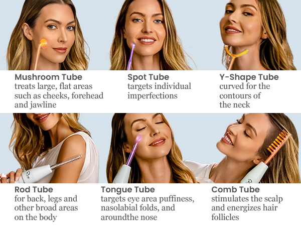 NuDerma Portable Handheld High Frequency Skin Therapy Wand Machine w/Neon – Anti-Aging 