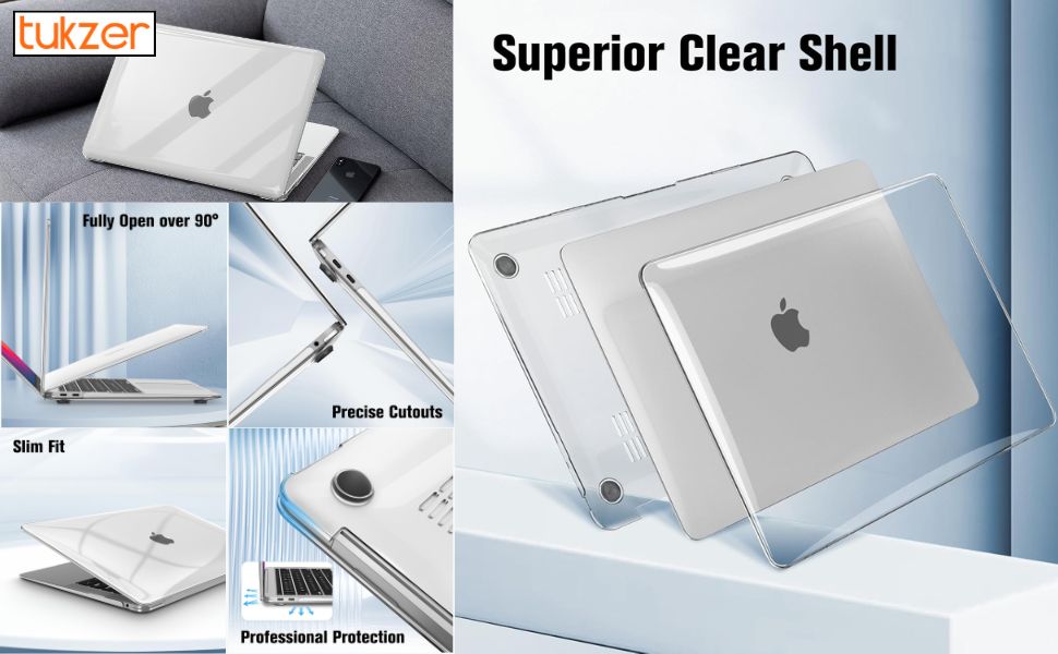Tukzer Laptop Hard Shell Case Cover Compatible for Apple MacBook Air 13.3 inch M1