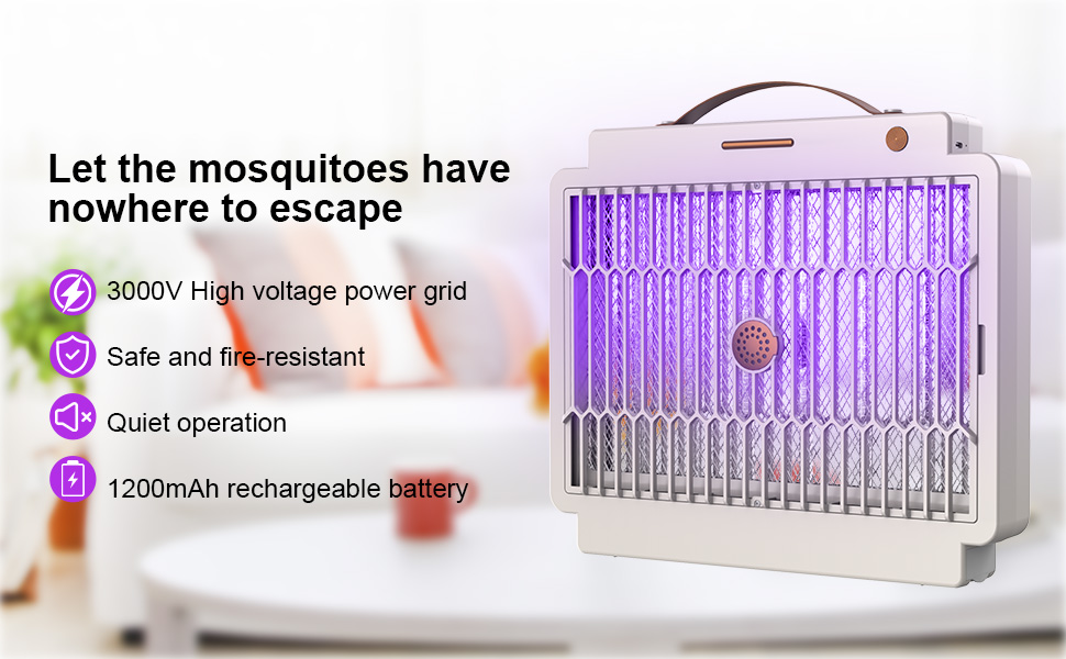 Fly Killer, Electric Fly & Insect Killer Fly Zapper LED Light Attract
