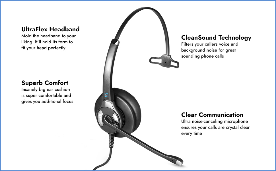corded headsets, wired headsets, leitner, office headsets