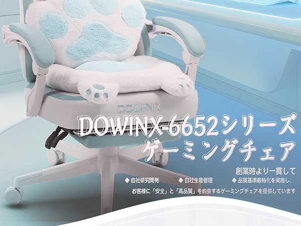 Dowinx ゲーミングチェア 水色 白 可愛い かわいい Amazon.co.jp: Dowinx ゲーミングチェア 水色 白 可愛い