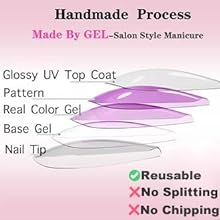 green press on nails, false nails,salon style nails