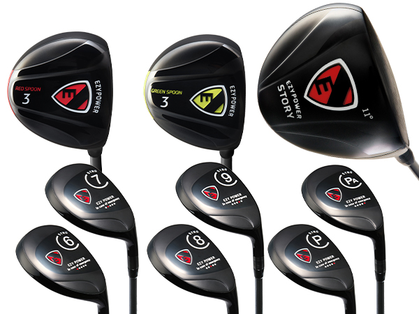 Yayaya　しなるアイアン、ドライバーの2点セット Yayaya しなるアイアン、ドライバーの2点セット スリクソン ZX