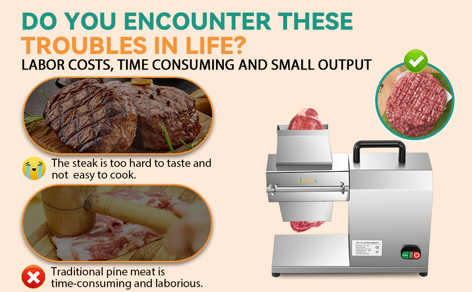 Newhai Commercial Meat Tenderizer Machine Electric Meat