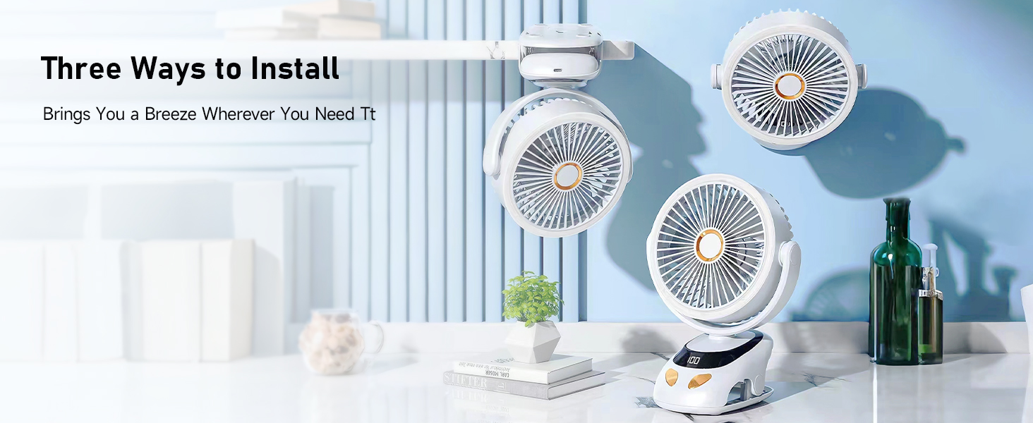 Three Ways to Install clip on fan c6