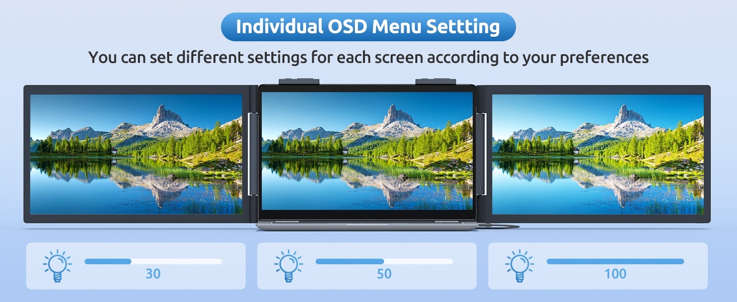 4K Smart Portable Quad Monitor Stand with Docking