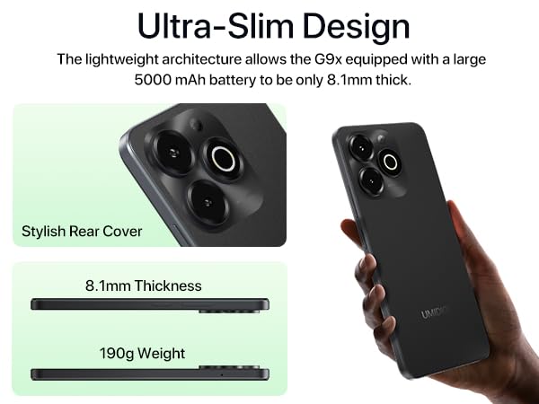 Amazon.com: UMIDIGI G9x Unlocked Phones,Android 14 Go Unlock