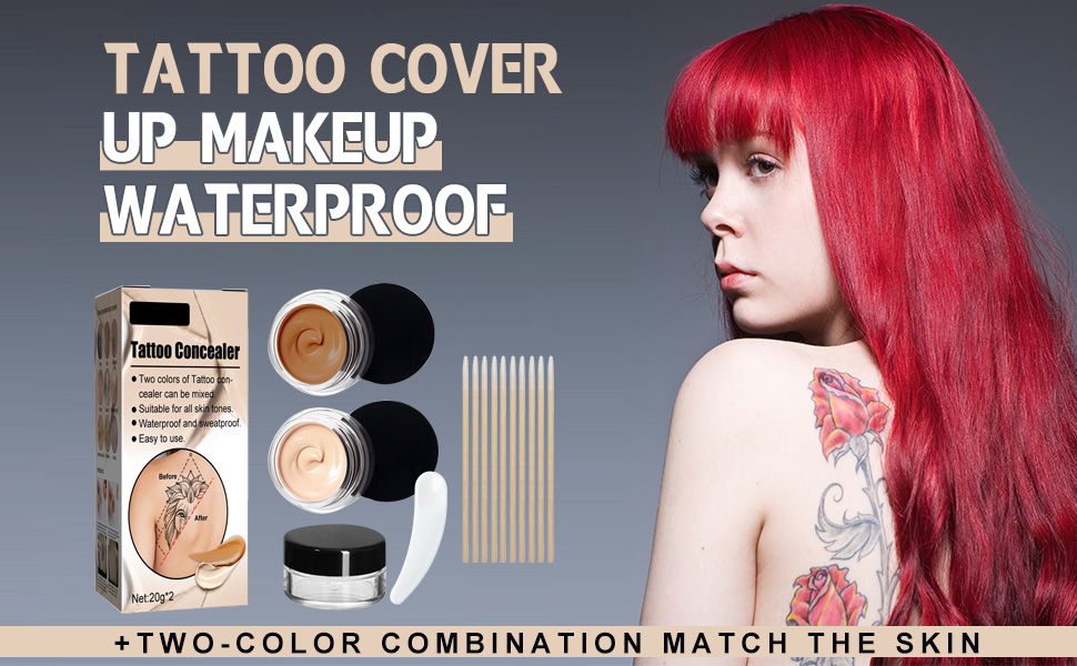 Tattoo Cover Up Makeup Waterproof, Tattoo Concealer, Scar