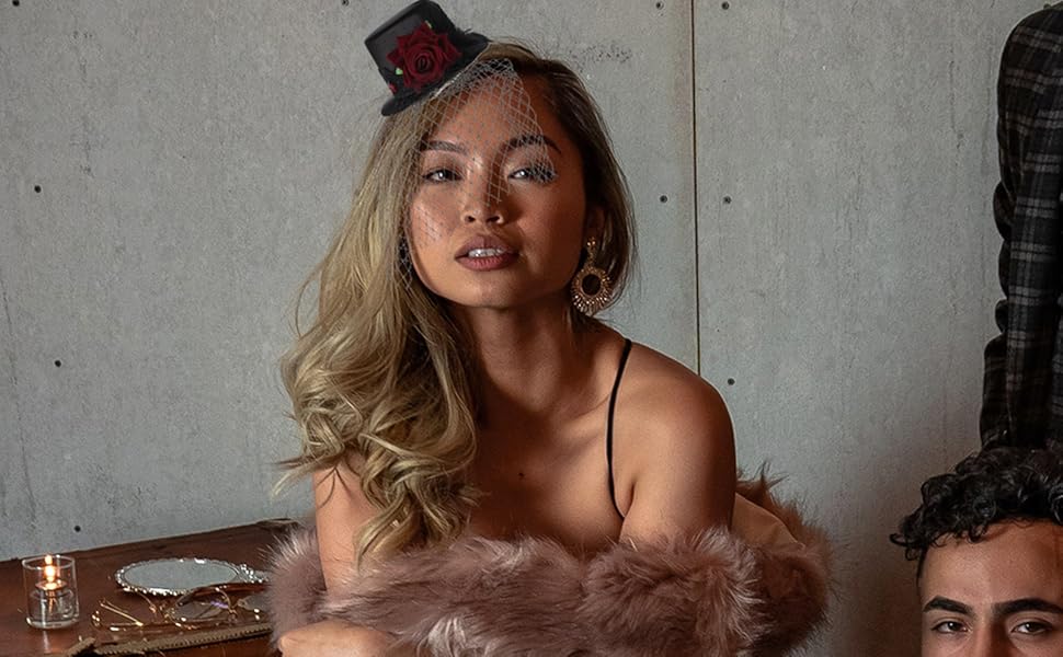 Elegant RoseミニHat ブラック 615Ri8j5x8L._AC_UY350_.jpg