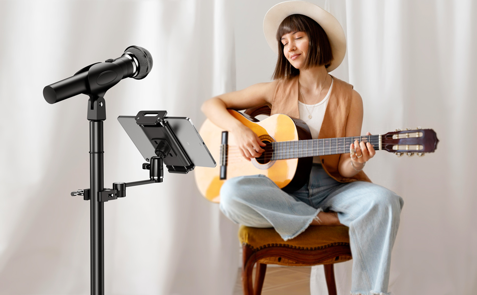 mic stand  tablet holder for musician